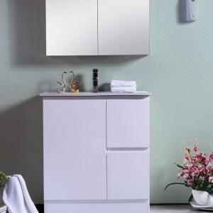 VANITIES - Rio Slimline Floor Vanity - White (Gloss), 750mm
