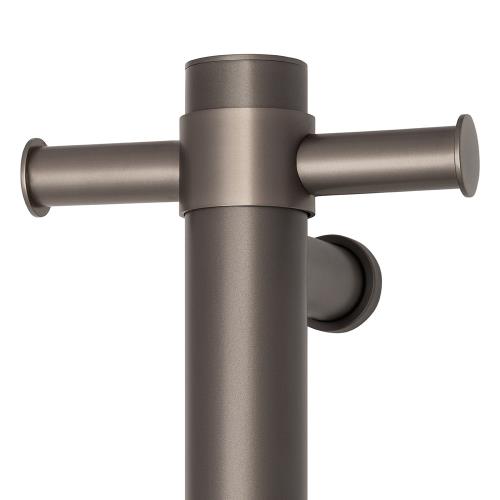ACCESSORIES - Thermorail Round 12 Volt Vertical Single Heated Towel Rail - 