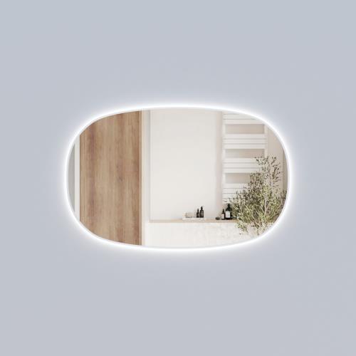 MIRRORS AND CABINETS - Valmont Horizontal 1400mm LED Mirror - White (Matt)
