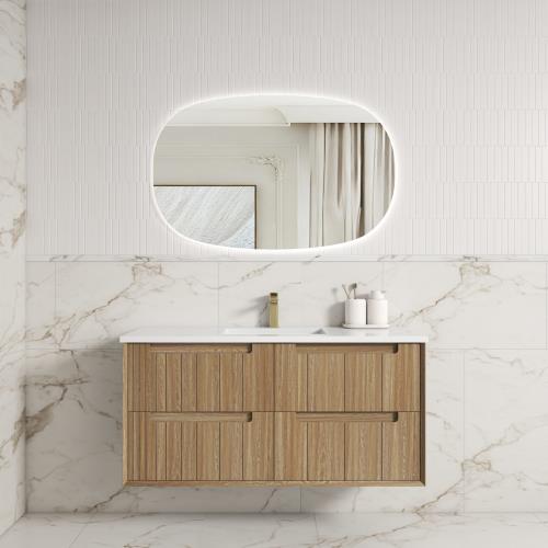 VANITIES - Voulari Framed Wall Hung Vanity - 1200mm